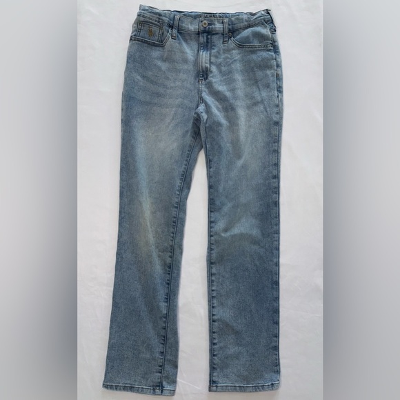 VINTAGE U. S. POLO ASSN. DENIM BLUE JEANS. KIDS SIZE 18 - Picture 1 of 4